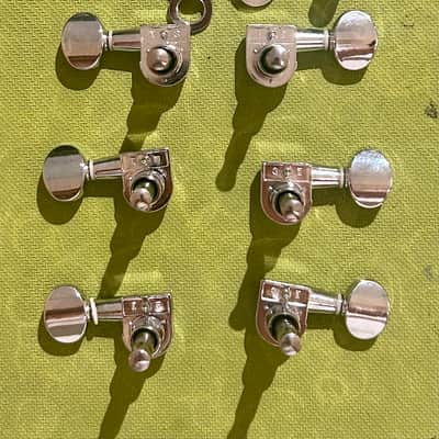 Seagull Guitar Tuners Set of 6 - Chrome - Heads, Machines, Tuner image 3