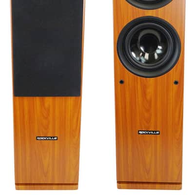 (2) Rockville RockTower 68C Classic Home Audio Tower Speakers Passive 8 Ohm image 12