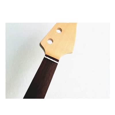 Maple Wood 4 String Jazz Bass Style Neck, Fretless Rosewood Fingerboard image 4