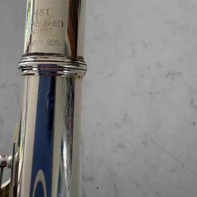 Yamaha YFL-481 Intermediate B-Foot Flute 2010s - Silver image 8