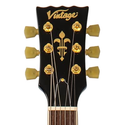 Vintage V100M Mini Double Coil ReIssued Electric Guitar - Gun | Reverb