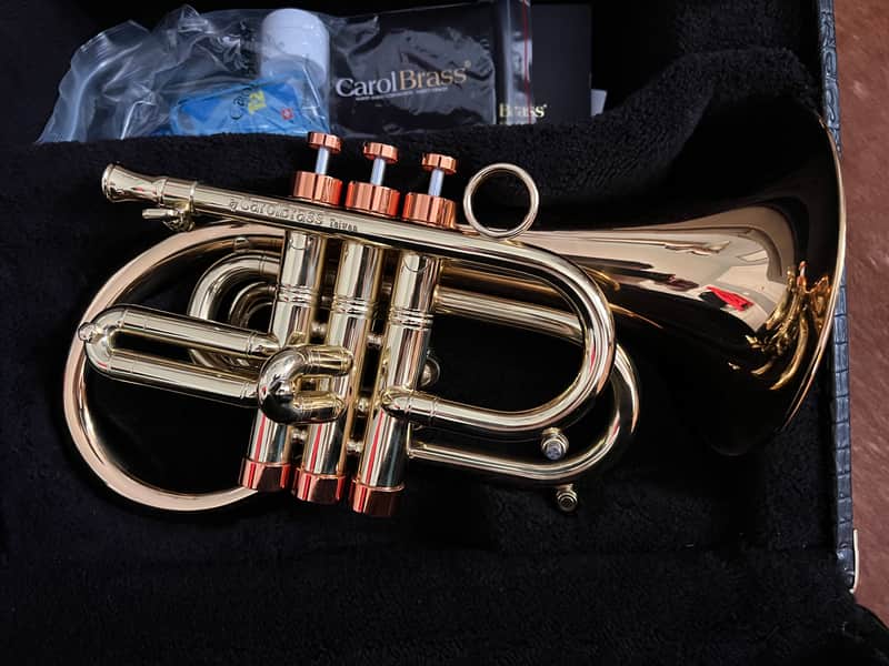 Carol Brass Phat Puppy by Taylor Brass Pocket Flugelhorn Bb Trumpet image 1