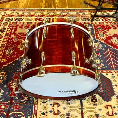 Gretsch Stop Sign 22” x 16” bass kick drum 1970’s 1980 Mahogany original vintage USA image 8