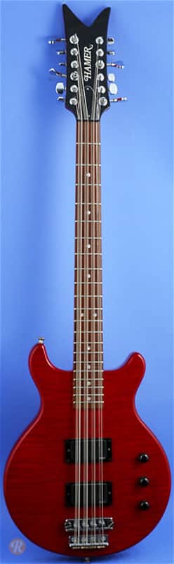 Hamer 12-string Bass Red image 2