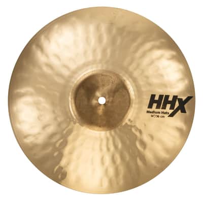 SABIAN 14" HHX Medium Hat Top Brilliant Finish image 1