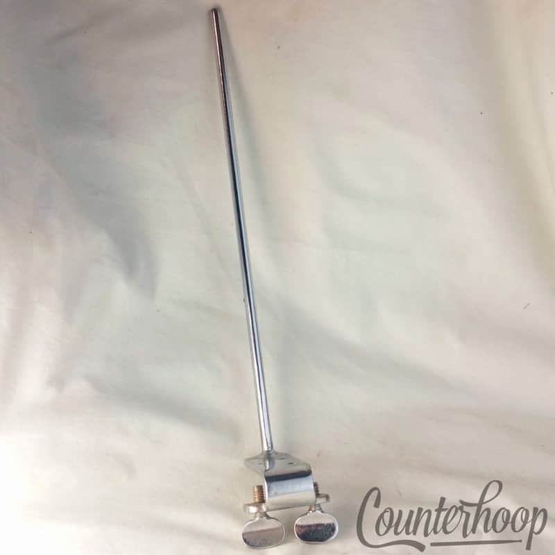 *Duplex L-Arm Splash Cymbal Holder Clamp-On Bass Drum Hoop Mount USA Vintage 30s image 1