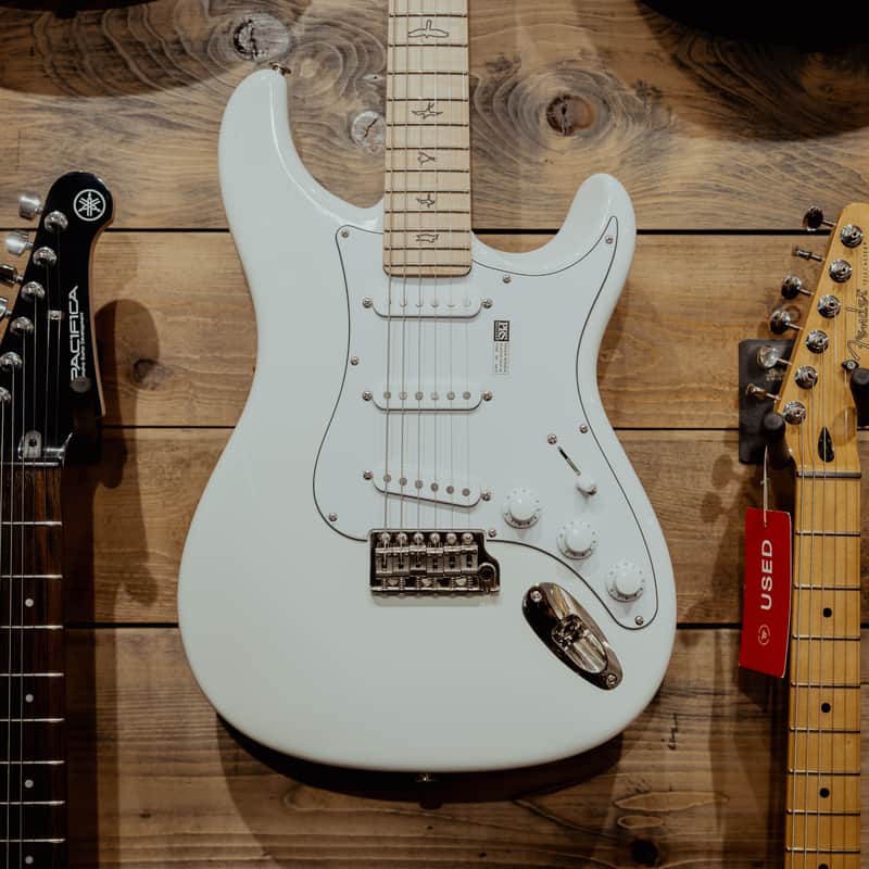PRS Silver Sky John Mayer Signature Electric Guitar, Maple, Frost White, Gigbag image 1