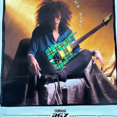 Yamaha Blues Saraceno Plaid To The Bone RGZ Poster - Crazy Rare Last One image 2