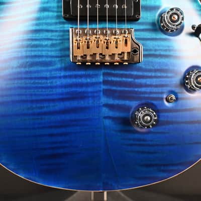 PRS Wood Library Custom 24 Piezo 10-Top Blue Fade #067 image 5