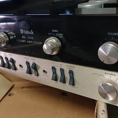 McIntosh MA5100 45-Watt Stereo Solid State Integrated Amplifier 1966 - 1972 - Black image 4