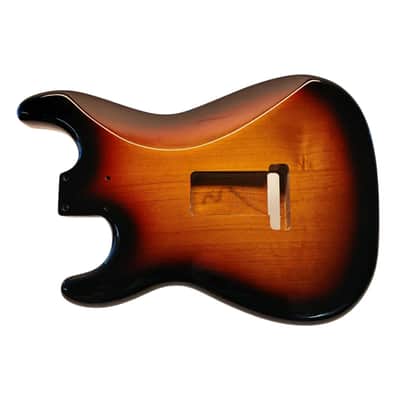 Sunburst (three tone) Nitro Stratocaster body HSH image 4