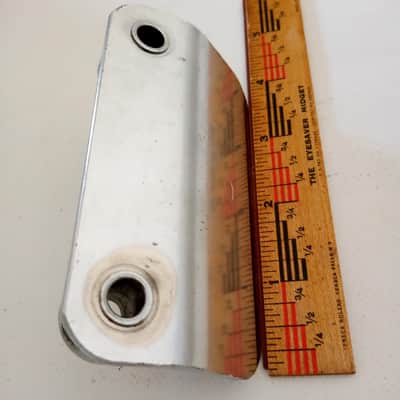 Slingerland Clamp-On Bass Drum Anchor Plate Part Chrome Double Spur Mount Holder image 2