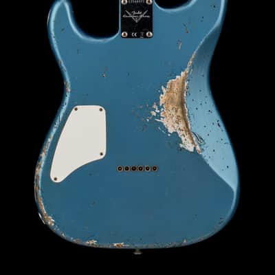 Fender Custom Shop 1966 Stratocaster SH Heavy Relic - Faded Aged Lake Placid Blue #88371 image 2