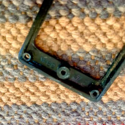 Vintage 1960's Gibson M-69 Neck Humbucker Pickup Ring Black MR491 Damaged-AS IS image 7