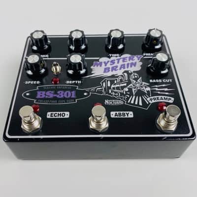 Nocturne BS-301 Mystery Brain Echo and Boost Pedal Black Violet image 2