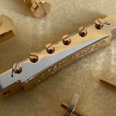 Gibson ABR-1 “Wired” Bridge and Lightweight Aluminum Stop Bar Tailpiece-Combo-Gold image 5