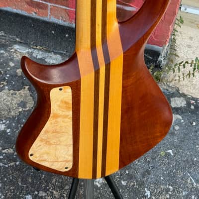 Warrior Dran Michael 5-String Bass 2020 - outstanding Quilty Maple example boy do we luv these Basses ! image 5