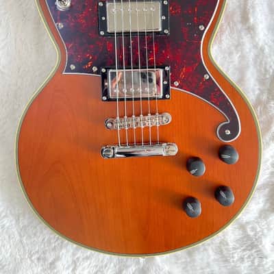 D'Angelico DADBRIMWLNS 6 String RH Double Cutaway Electric Guitar - Matte Walnut image 3