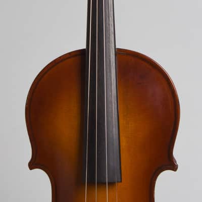 National  Vio-Lectric Electric Violin (1937), ser. #A-5645, period black hard shell case. image 8