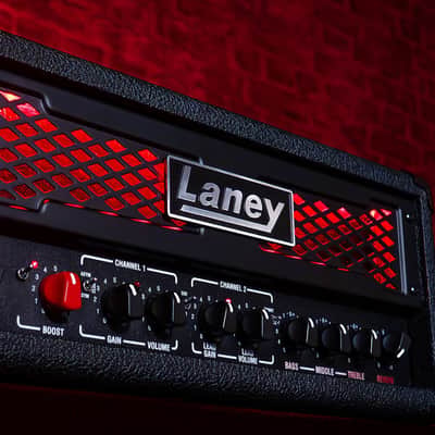Laney IRF Dualtop 2 channel 60W Guitar Amp head w EQ Reverb and IR loader Cab Sim image 1