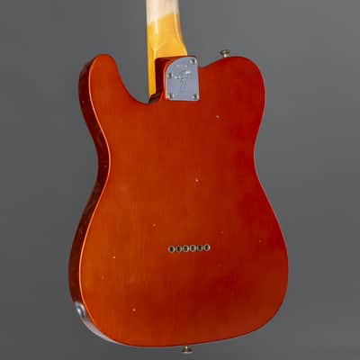 Fender Postmodern Telecaster Journeyman Faded Aged Candy Tangerine - Custom Electric Guitar image 7