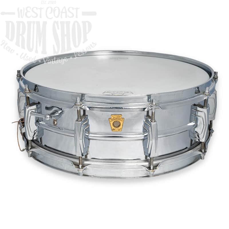 Vintage Ludwig 5x14 1960s Preserial COB Snare Drum with Case image 1
