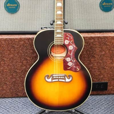2022 Epiphone Inspired by Gibson J-200 Acoustic-Electric Guitar w/Case! Aged Vintage Sunburst! VERY NICE!!! image 2