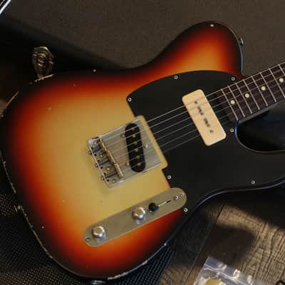 2022 LSL T-Bone One P90 Electric Guitar Metallic Sunburst + OHSC image 2