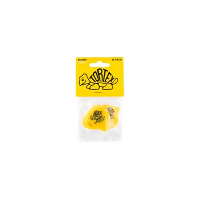 Dunlop Tortex Sharp 412 Picks 0.73" yellow x12 - Set of Picks image 4