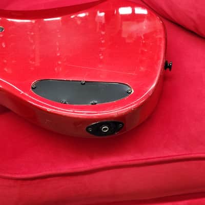 Unknown Fretless 5 string bass Red as is image 12