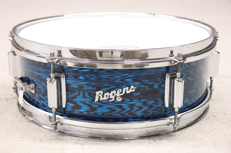 Rogers 5x14" Luxor Snare Drum Vintage 1960's Blue Onyx Cleveland image 1