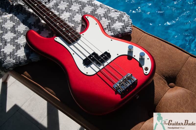 1991 Fender PB-62 '62 Precision Bass Reissue - Candy Apple Red