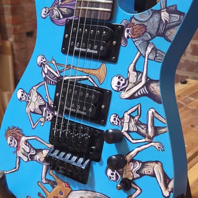 H. T. Wentz Luthiers Der Todesking 2024 - Hand Painted Nitrocellulous image 5
