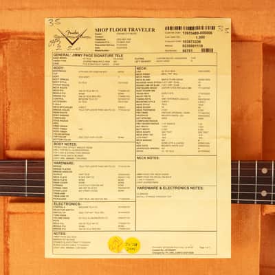 Fender Custom Shop Jimmy Page Signature Telecaster - White Blonde image 10