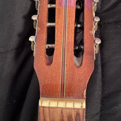 1960’s Made in Japan Silvertone  Acoustic Classical Guitar model #2688  Natural wood image 6