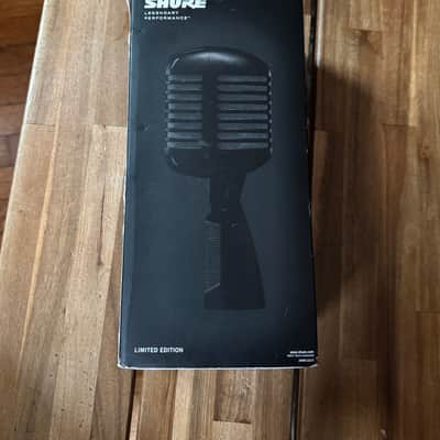 Shure Limited Edition Super 55-BLK Pitch Black Deluxe "Elvis" Mic 2017 - Matte Black image 7
