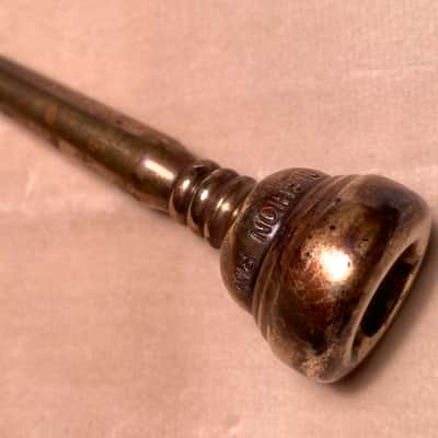 Rudy Muck -17C- Cushion Rim Trumpet Mouthpiece-Made c.1940's-Plating Worn-Condition Good image 10