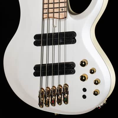 Ibanez BTB605MLMPWM 5-String Multi-Scale Electric Bass Guitar Pearl White Matte (212) image 1