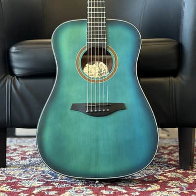 Jay Turser JTA53 3/4 Acoustic Guitar - Blackwood Fingerboard, Satin Blue image 1