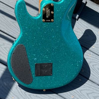 Music Man Stingray Special HH Bass 2024 - gorgeous Turquoise Sparkle bad ass w/a killer roasted maple neck. image 5