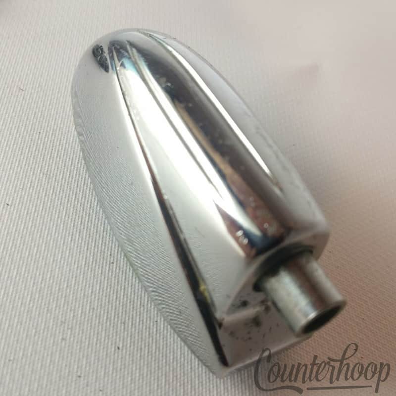 *Gretsch Bass Drum Lug Vintage 50s 3ply Chrome RB Round Badge Broadkaster USA VG image 1
