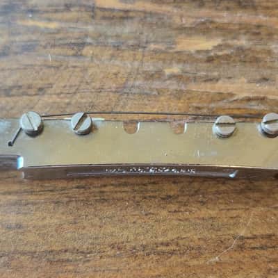 GIBSON ABR-1 TUNE-O-MATIC BRIDGE PATENT NUMBER MID TO LATE '60's & '70's MODELS NYLON SADDLES image 6