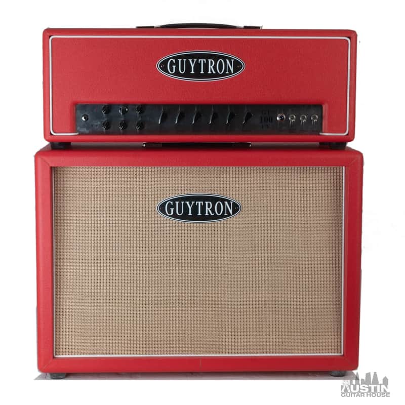 Guytron GT100 F/V Head & Cab Red Tolex image 1