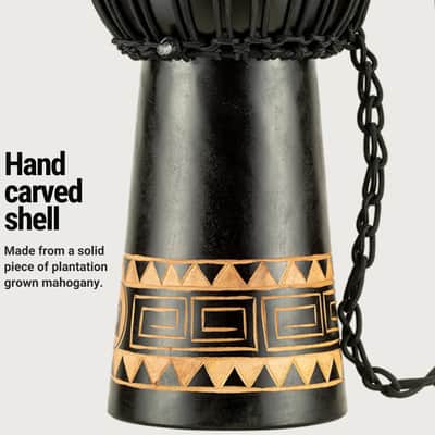 Meinl Percussion HDJ1-L Congo Series Headliner Rope Tuned Djembe, Large: 12-Inch Diameter image 3