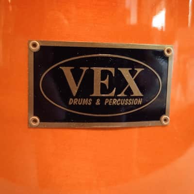 VEX CUSTOM SNARE DRUM 13 X 7.5" - TANGERINE 🍊 LACQUER FREE SHIP TO C-USA! image 2