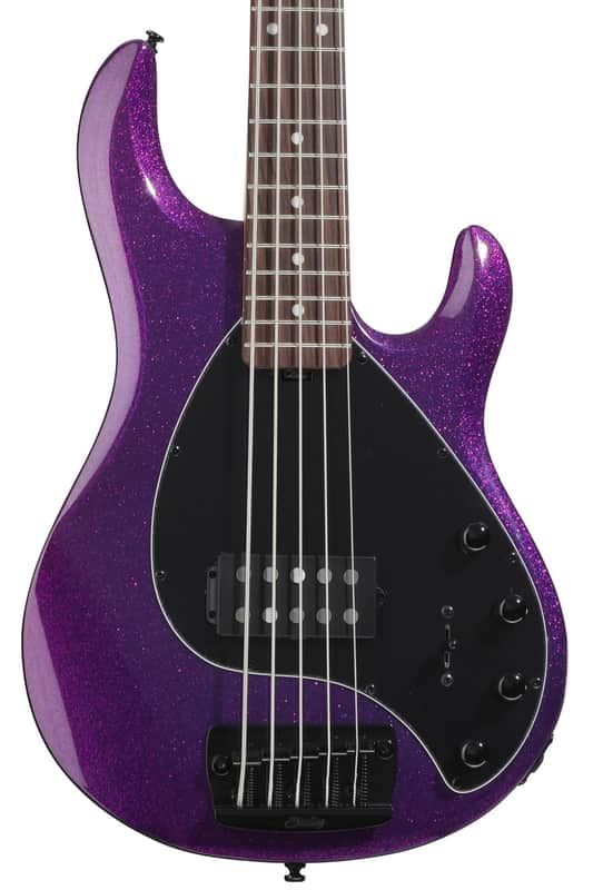 Sterling By Music Man StingRay RAY35 5-string Bass Guitar - Purple Sparkle image 1