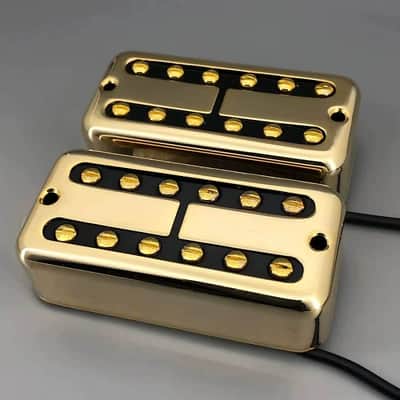 Gold Filtertron Guitar Neck and Bridge Humbucker Pickups Set image 6