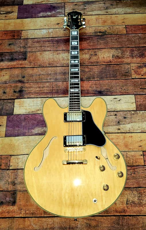Epiphone Sheraton Korean 1989 Maple with BIG upgrades Semi Hollow Guitar image 1
