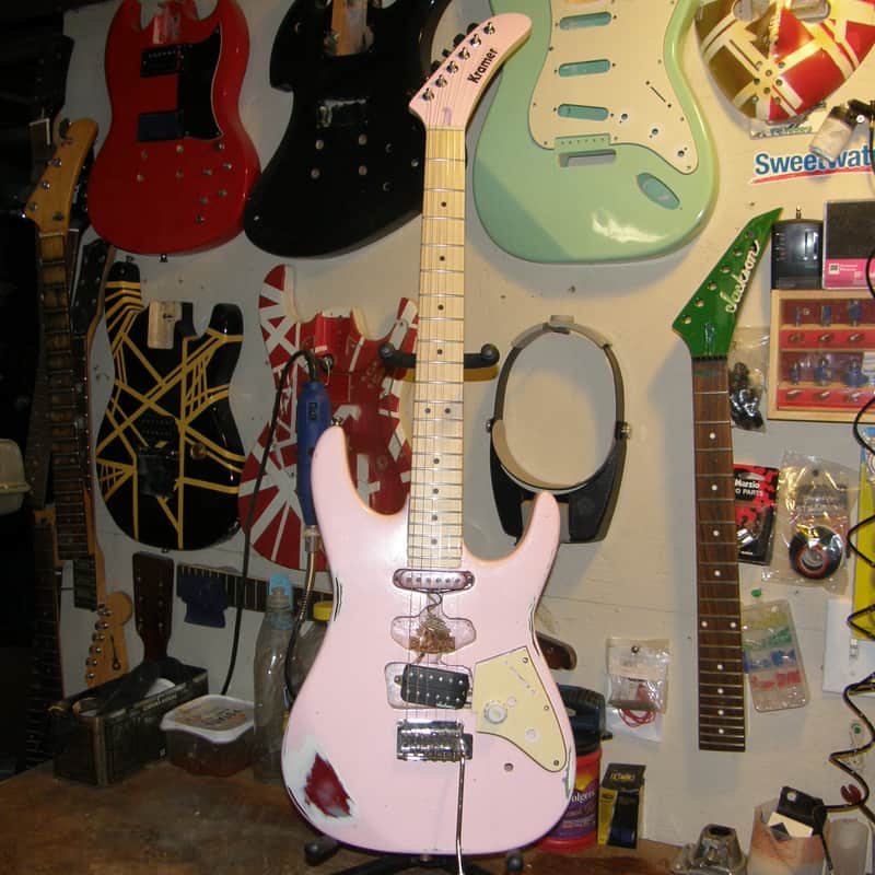 Kramer Pacer? 1980's "Pinkie" Electric Guitar By Boneyard Guitars image 1