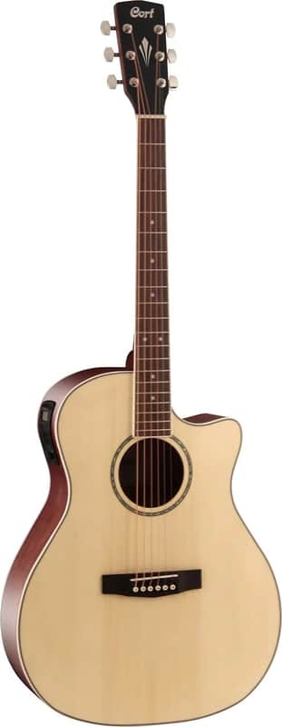 Cort GAMEDXOP Grand Regal Auditorium Cutaway Body Spruce Top 6-String Acoustic-Electric Guitar image 1
